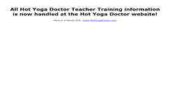 Desktop Screenshot of hotyogadoctorpro.com